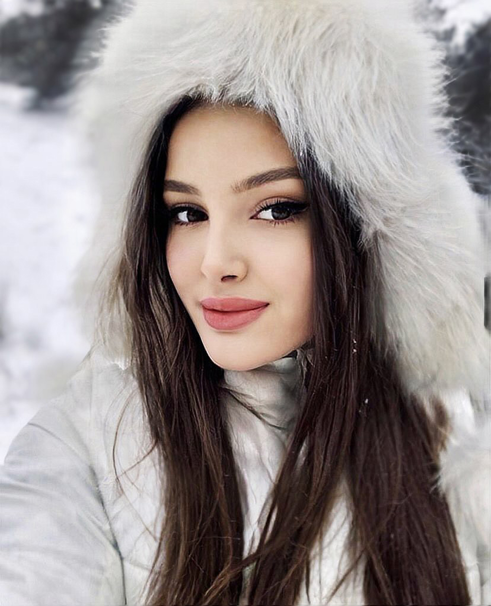 عکس زمستانه دخترانه با چهره واقعی