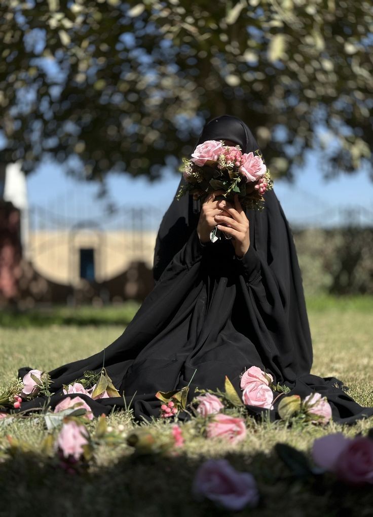 عکس پروفایل چادری با گل