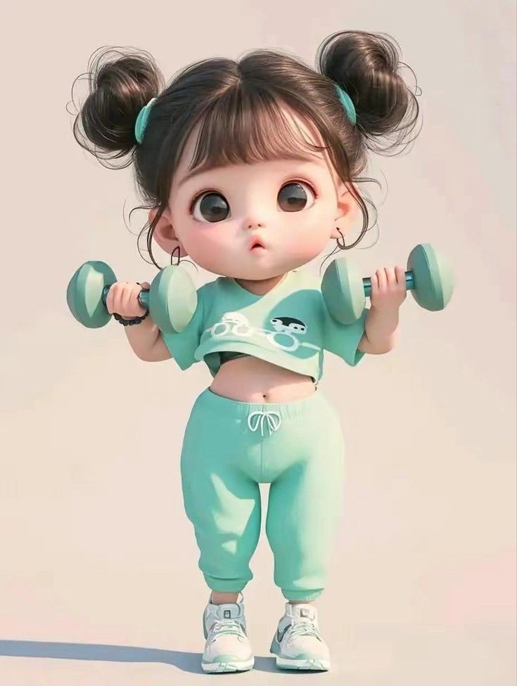 عکس پروفایل دخترونه عروسکی ورزشکار