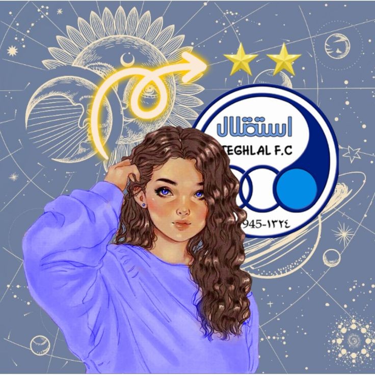 عکس دختر استقلالی کارتونی برای پروفایل