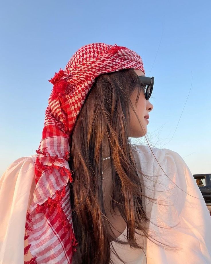 عکس پروفایل عربی دخترانه با چفیه