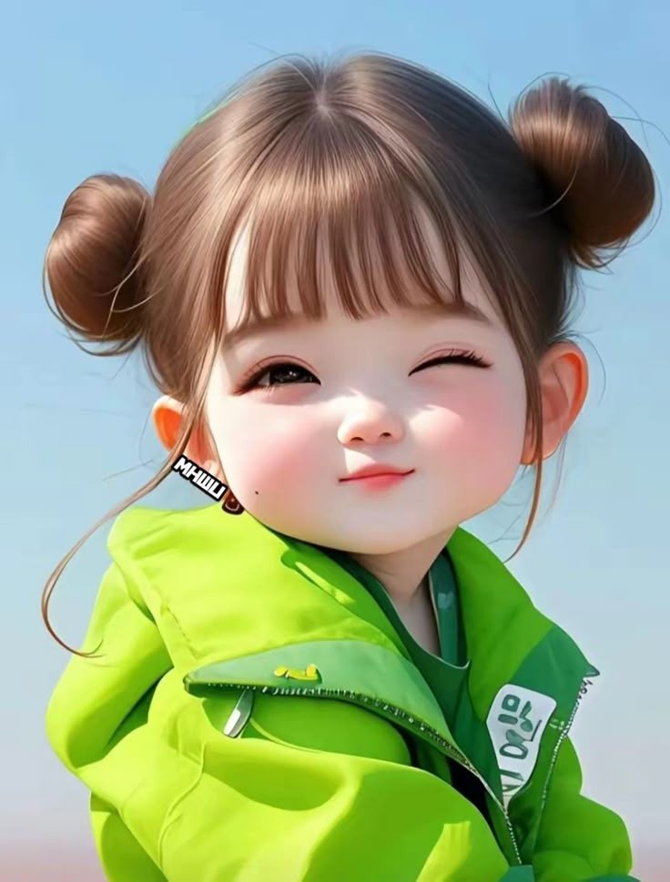 عکس پروفایل دخترونه عروسکی با چشمک
