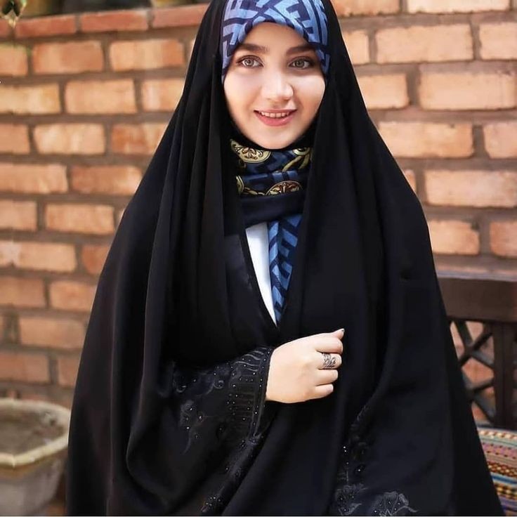 عکس پروفایل چادری با روسری آبی