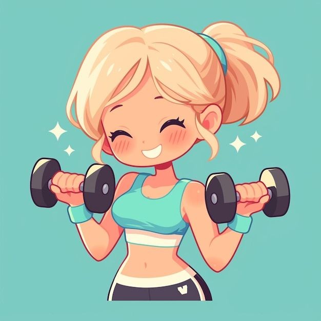 عکس پروفایل دخترونه کارتونی ورزشکار