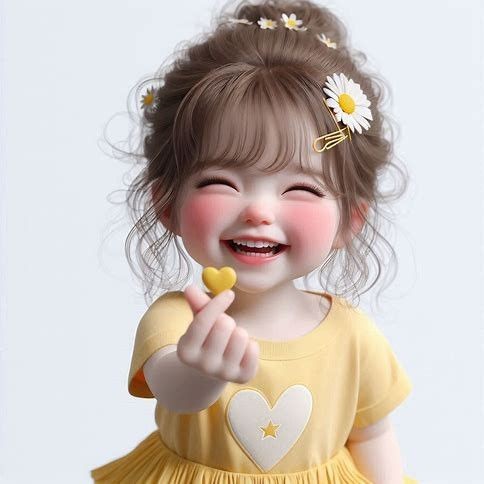 عکس پروفایل دخترونه عروسکی با قلب