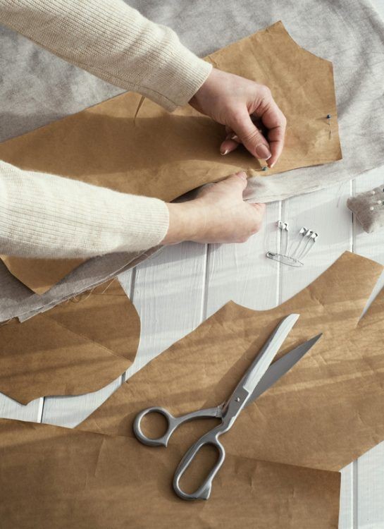 عکس پروفایل خیاطی زنانه با الگو خیاطی