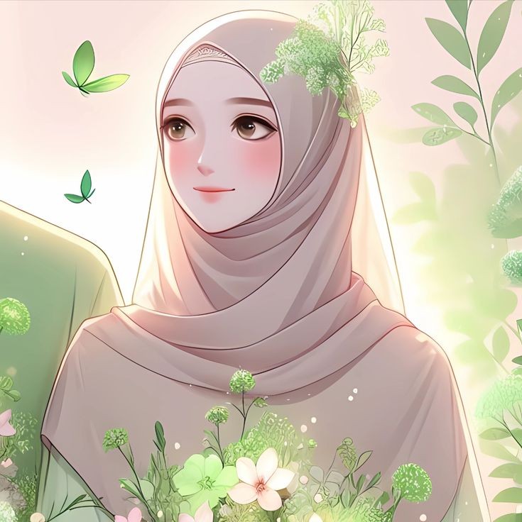 عکس پروفایل دخترونه کارتونی با حجاب
