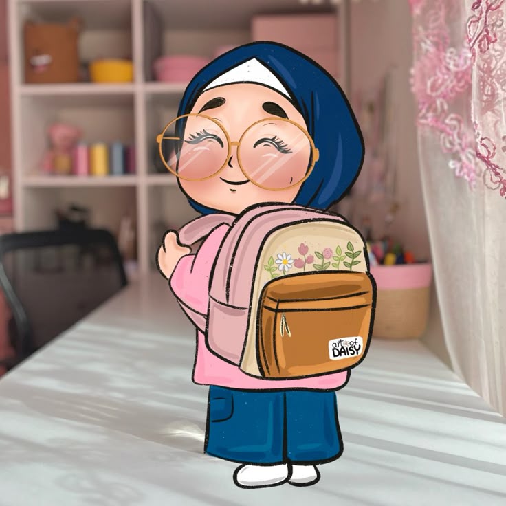 عکس پروفایل دخترانه کارتونی برای مدرسه