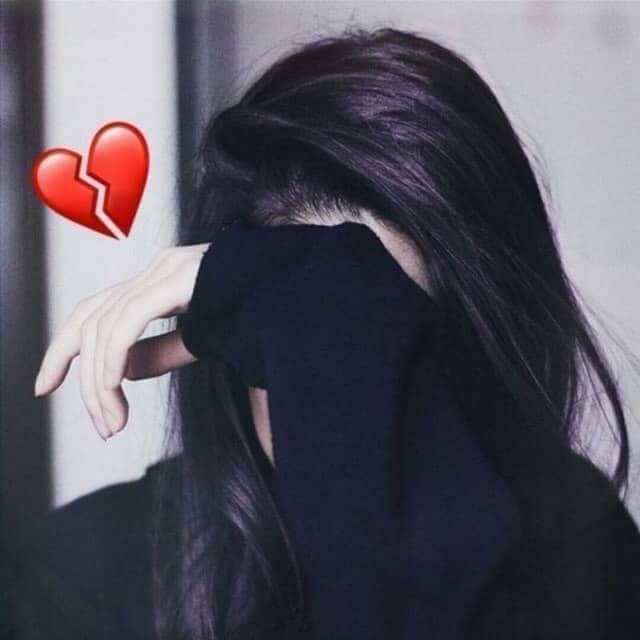 پروفایل غمگین عکس قلب شکسته دختر