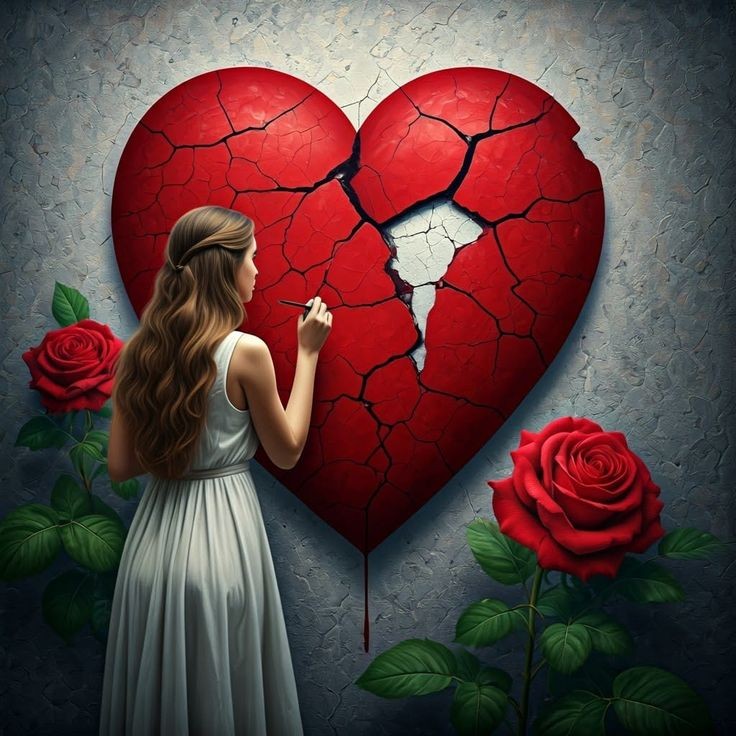 پروفایل عکس قلب شکسته دختر قوی