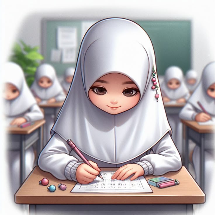 عکس پروفایل دخترانه انیمشنی برای مدرسه